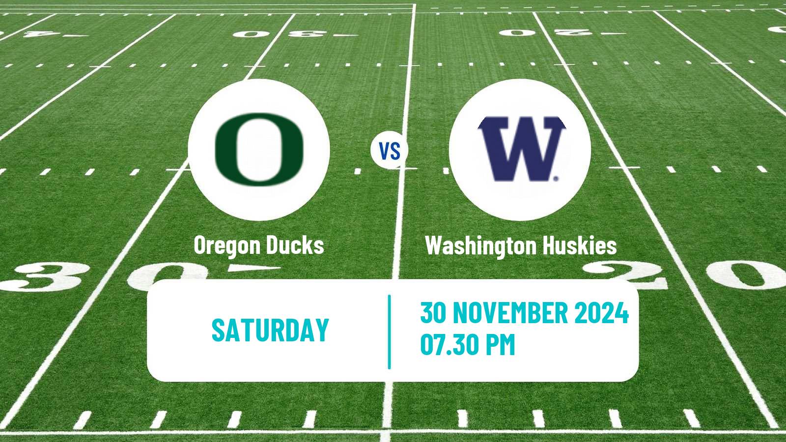 American football NCAA College Football Oregon Ducks - Washington Huskies