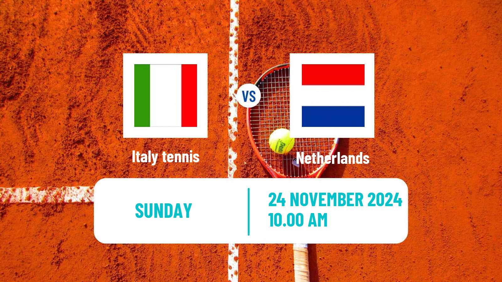 Tennis Davis Cup - World Group Teams Italy - Netherlands