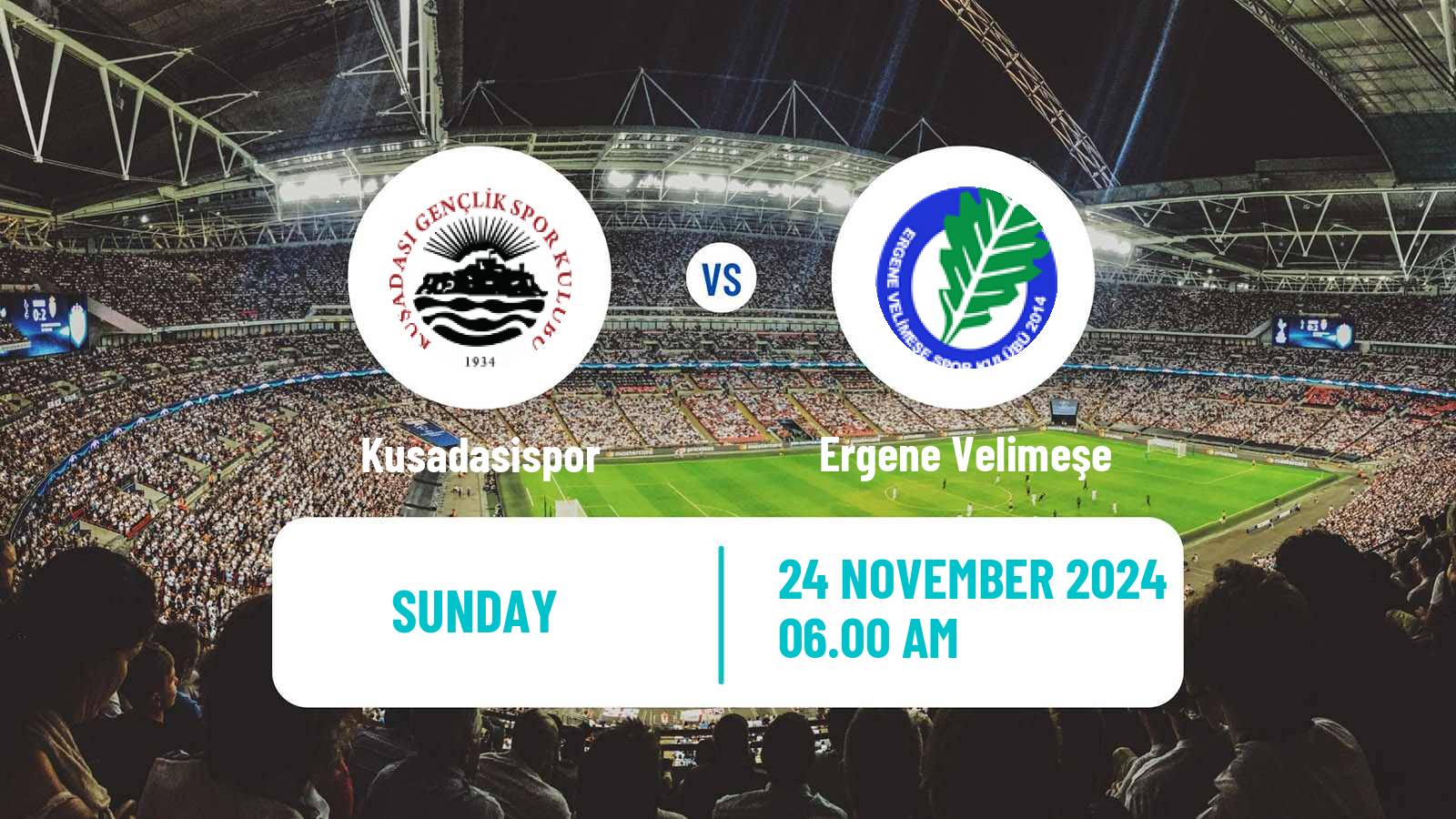 Football Turkish 3 Lig Group 1 Kusadasispor - Ergene Velimeşe