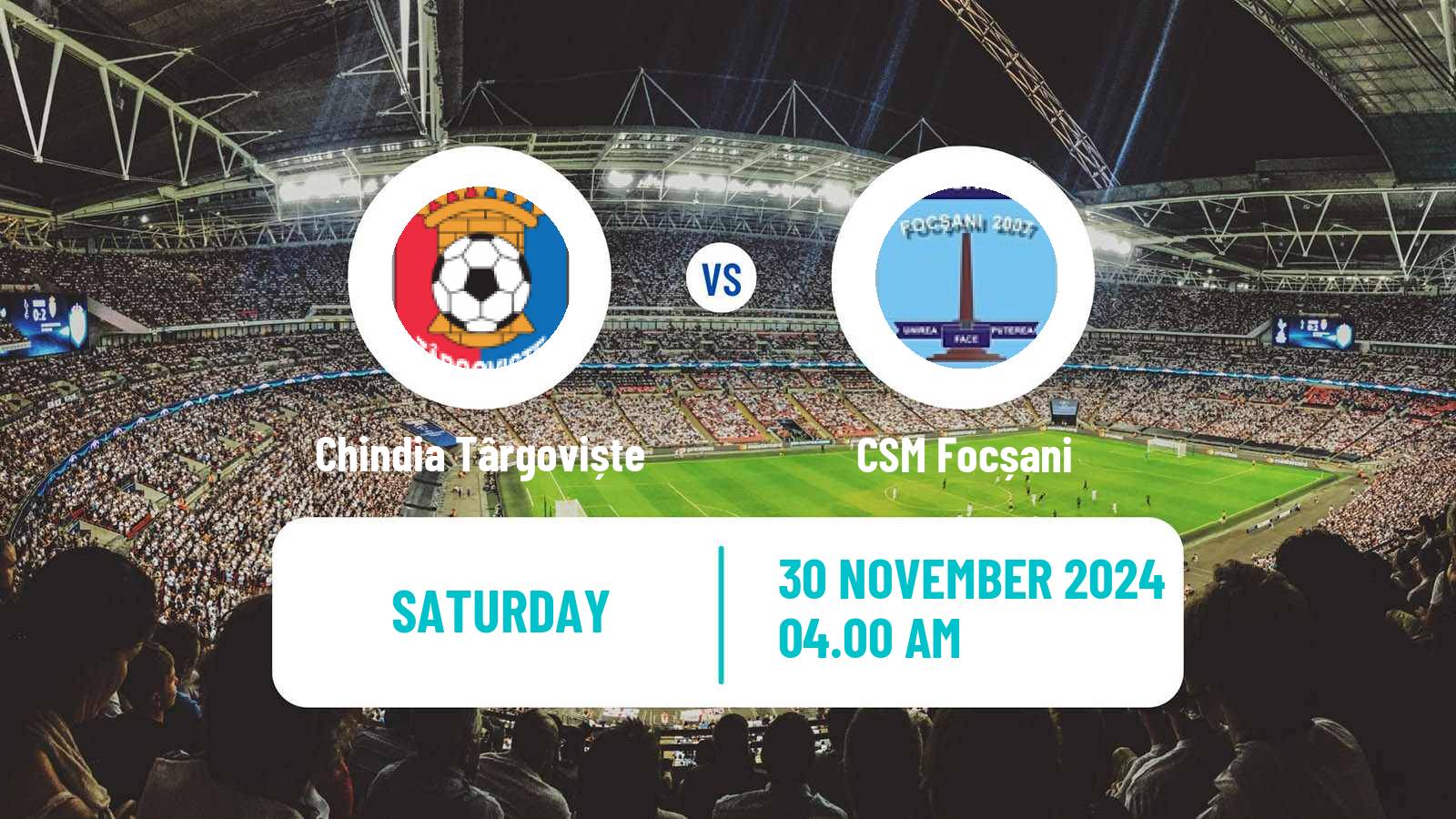 Soccer Romanian Division 2 Chindia Târgoviște - CSM Focșani