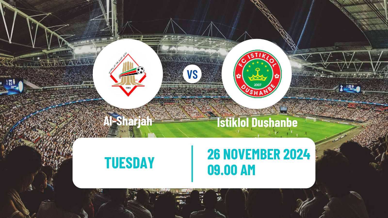 Soccer AFC Champions League 2 Al-Sharjah - Istiklol Dushanbe