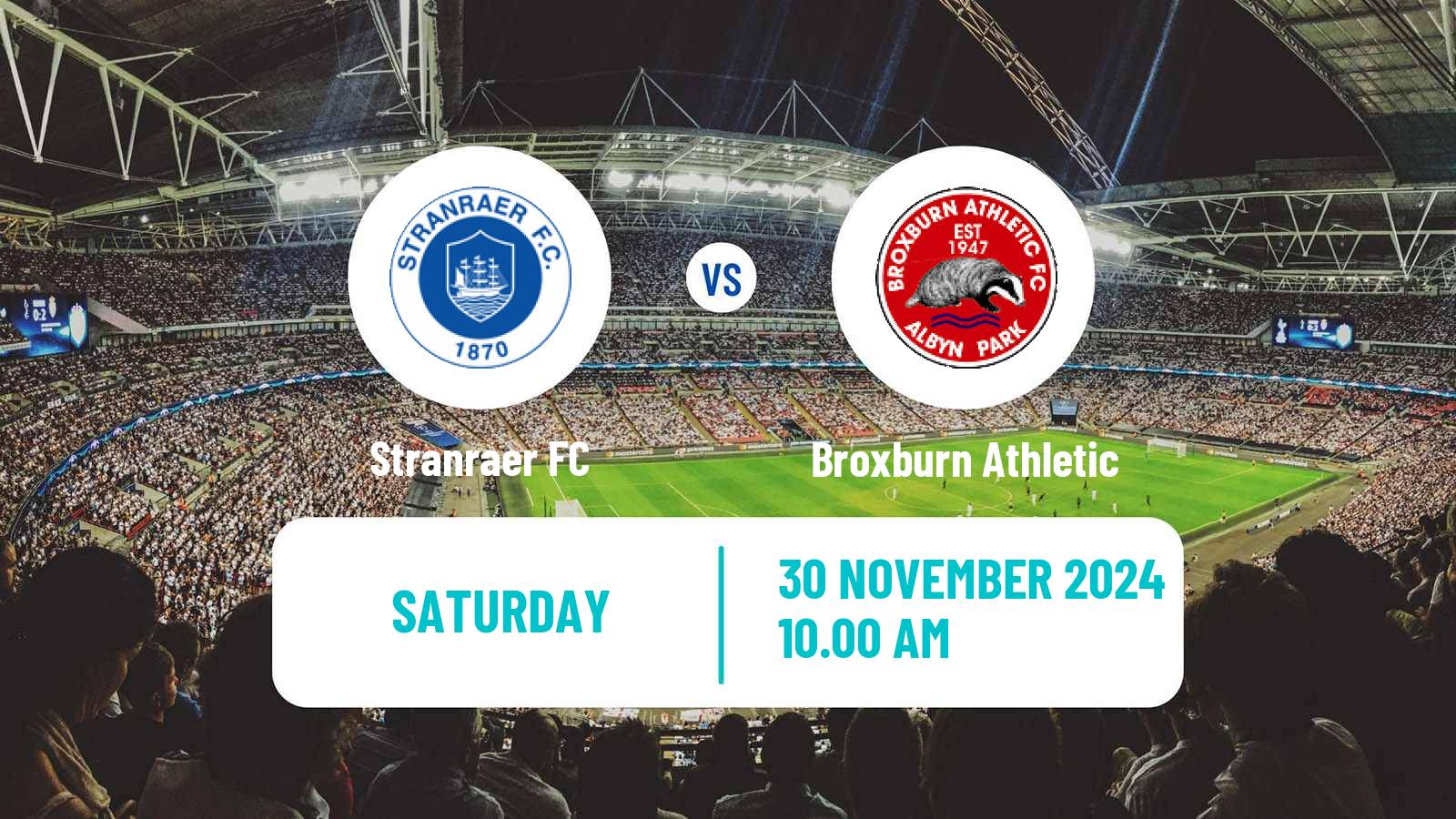 Soccer Scottish Cup Stranraer - Broxburn Athletic