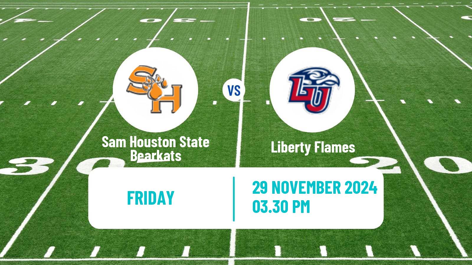 American football NCAA College Football Sam Houston State Bearkats - Liberty Flames