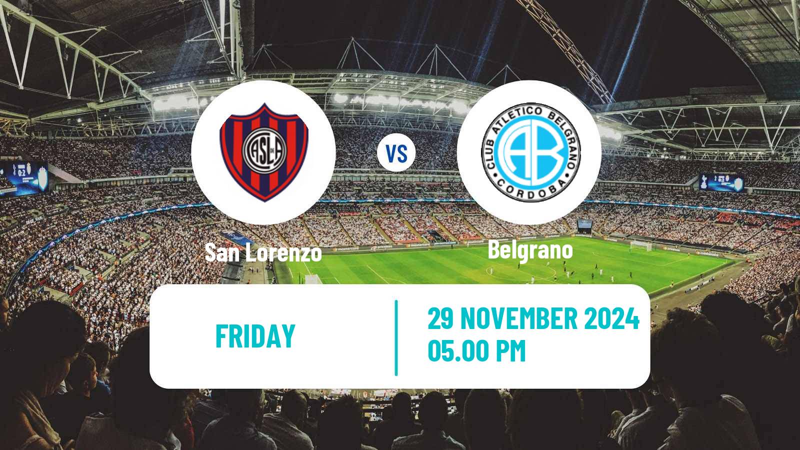 Football Argentinian Liga Profesional San Lorenzo - Belgrano