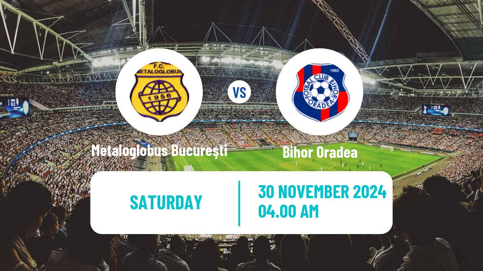 Soccer Romanian Division 2 Metaloglobus Bucureşti - Bihor Oradea