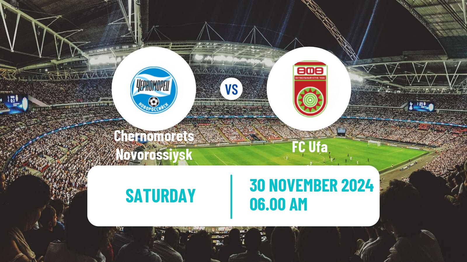 Soccer Russian FNL Chernomorets Novorossiysk - Ufa