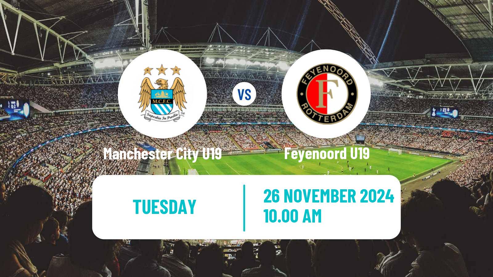 Football UEFA Youth League Manchester City U19 - Feyenoord U19