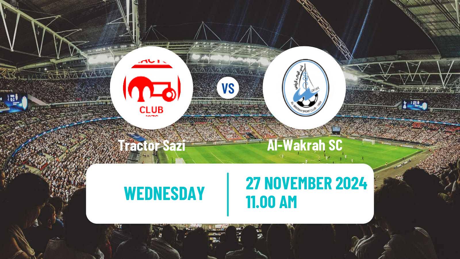 Football AFC Champions League 2 Tractor Sazi - Al-Wakrah