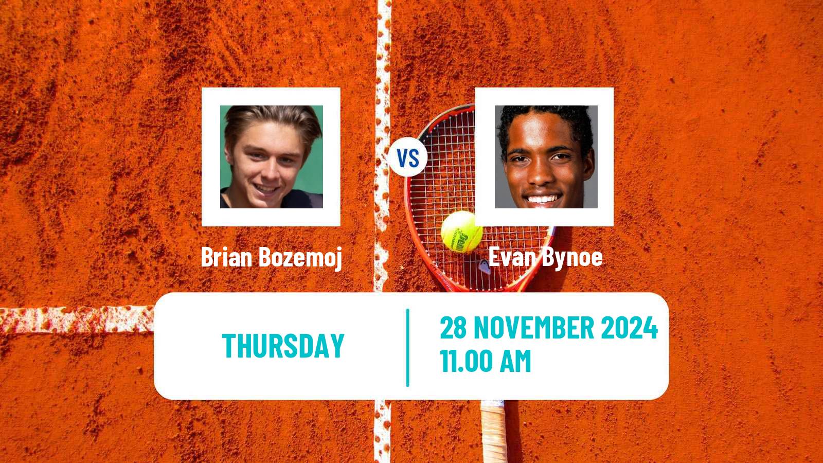 Tennis ITF M15 Santo Domingo 4 Men Brian Bozemoj - Evan Bynoe