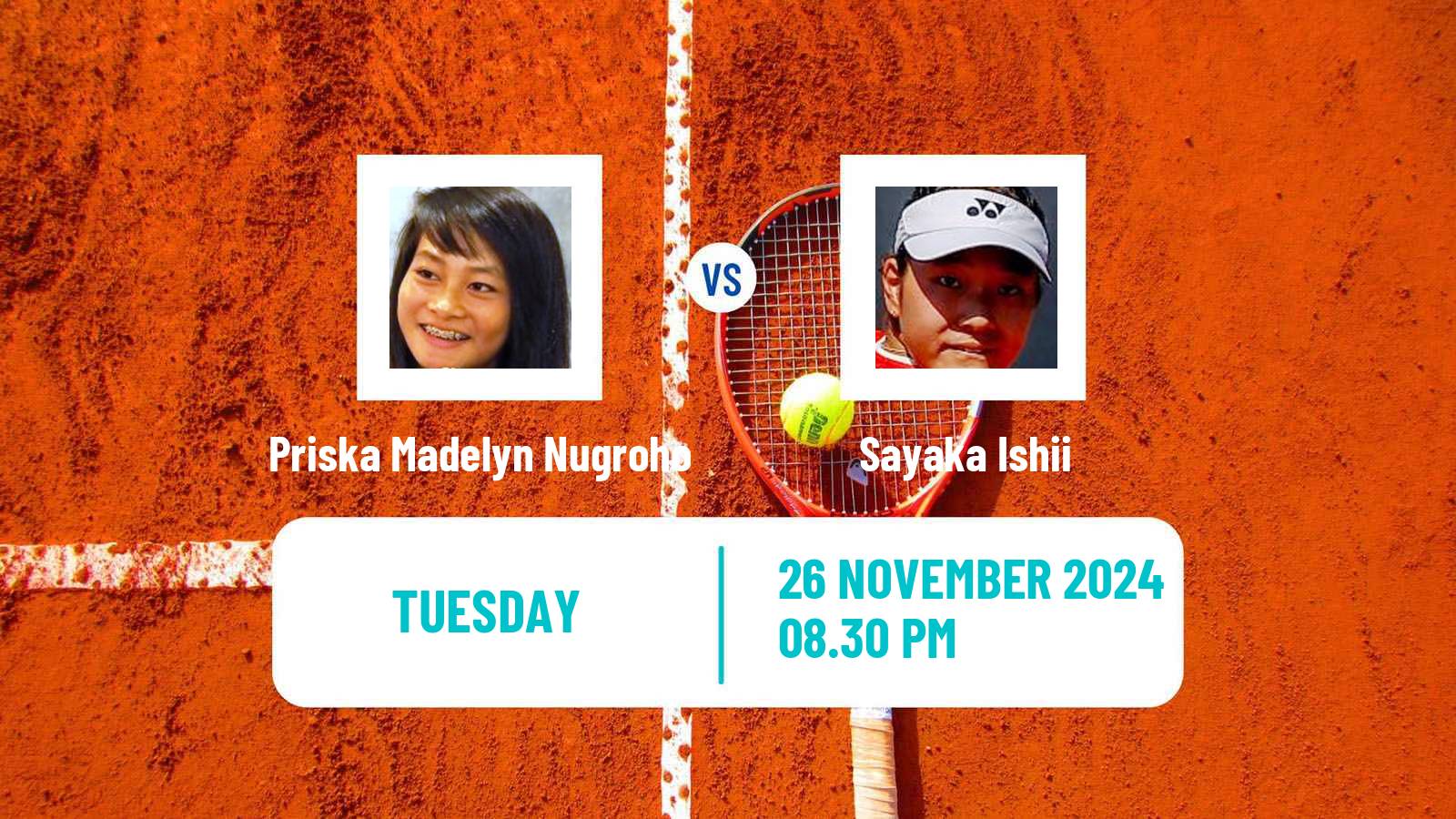 Tennis ITF W50 Yokohama Women Priska Madelyn Nugroho - Sayaka Ishii