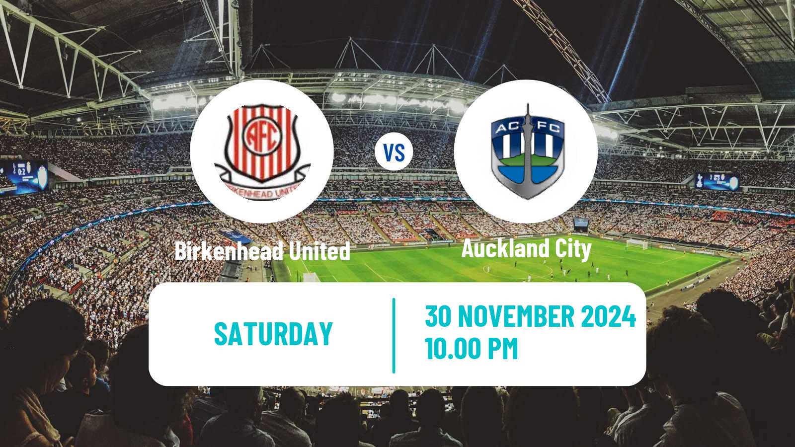 Soccer New Zealand National League Birkenhead United - Auckland City