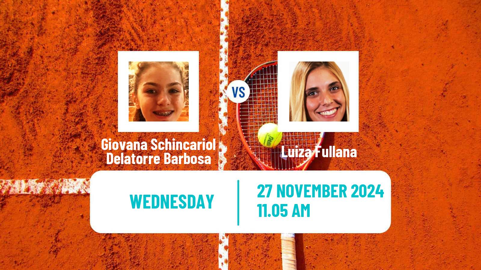 Tennis ITF W15 Ribeirao Preto Women Giovana Schincariol Delatorre Barbosa - Luiza Fullana
