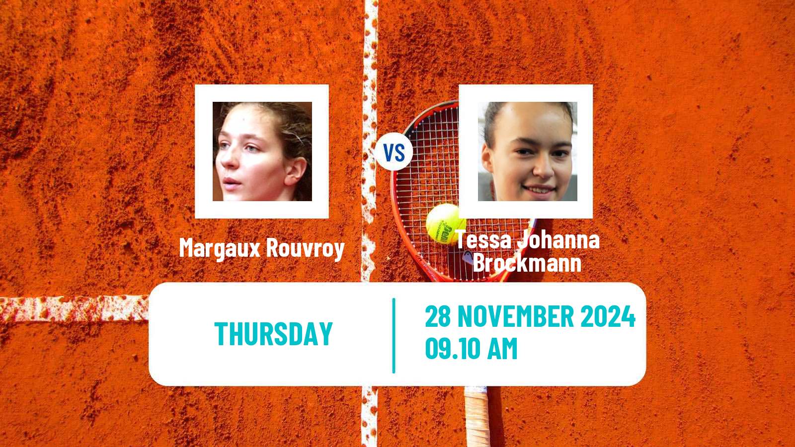 Tennis ITF W35 Lousada 2 Women Margaux Rouvroy - Tessa Johanna Brockmann