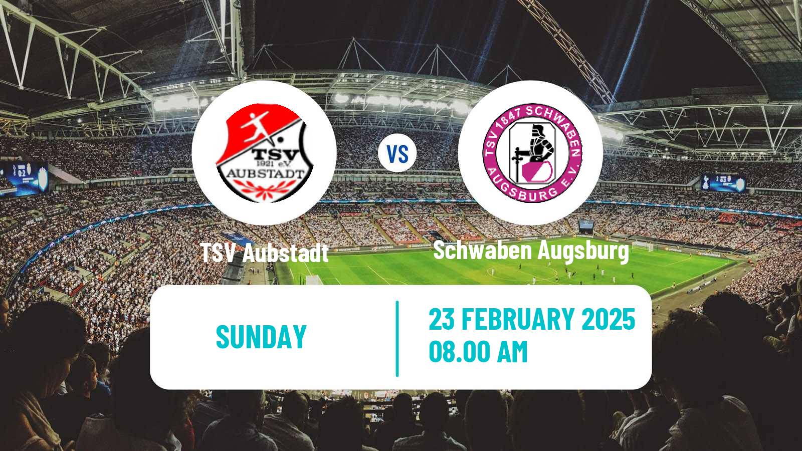 Soccer German Regionalliga Bayern Aubstadt - Schwaben Augsburg