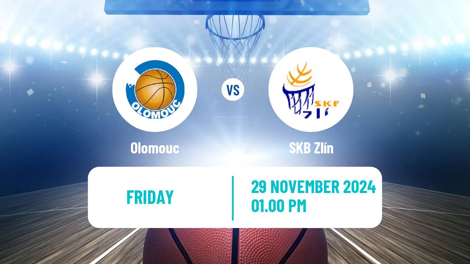 Basketball Czech 1 Liga Basketball Olomouc - SKB Zlín
