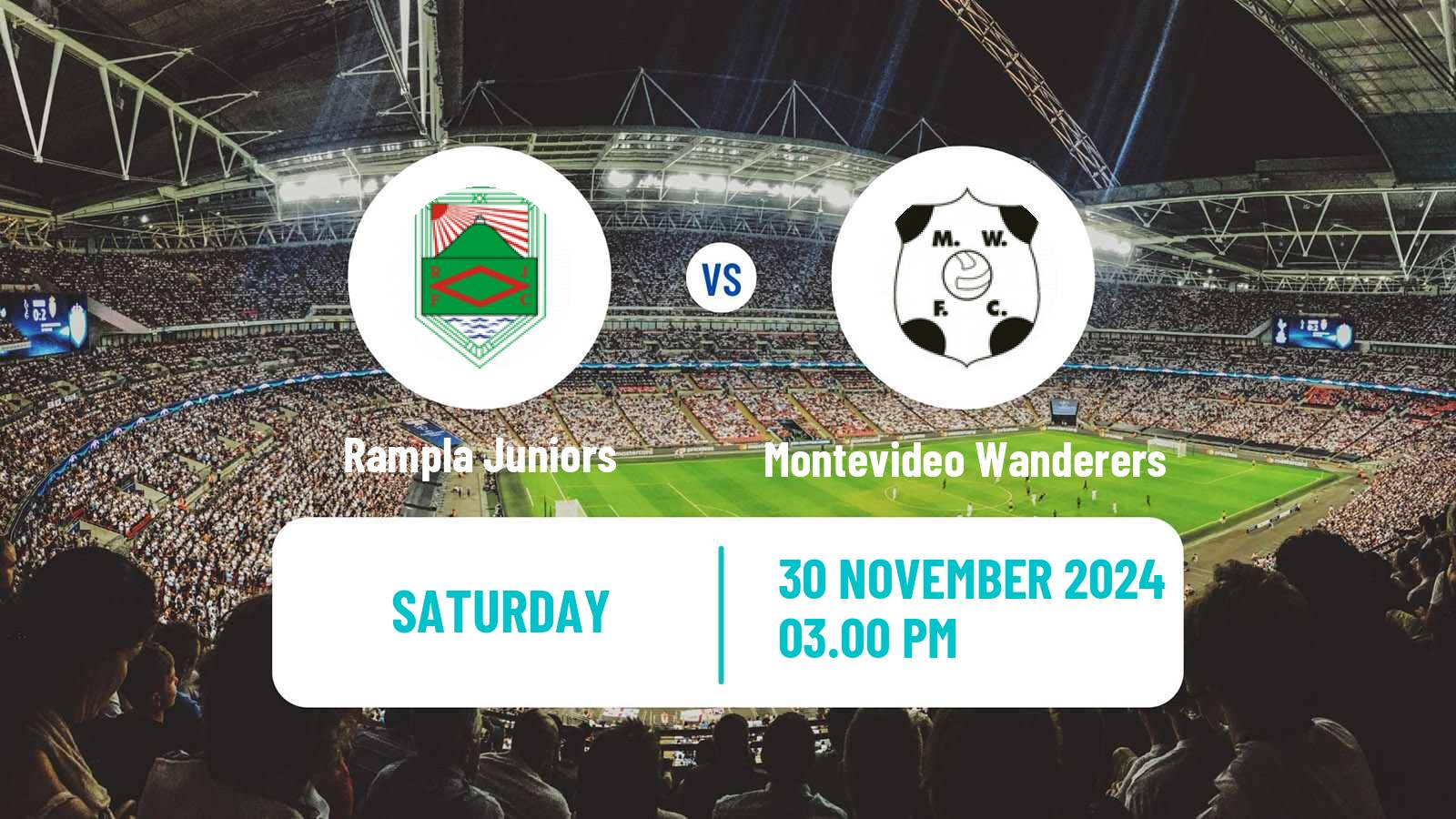 Football Uruguayan Primera Division Rampla Juniors - Montevideo Wanderers