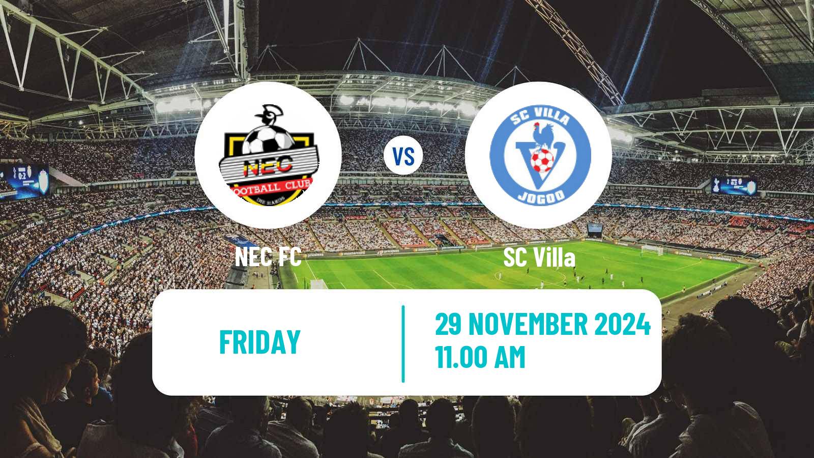 Soccer Ugandan Super League NEC FC - Villa