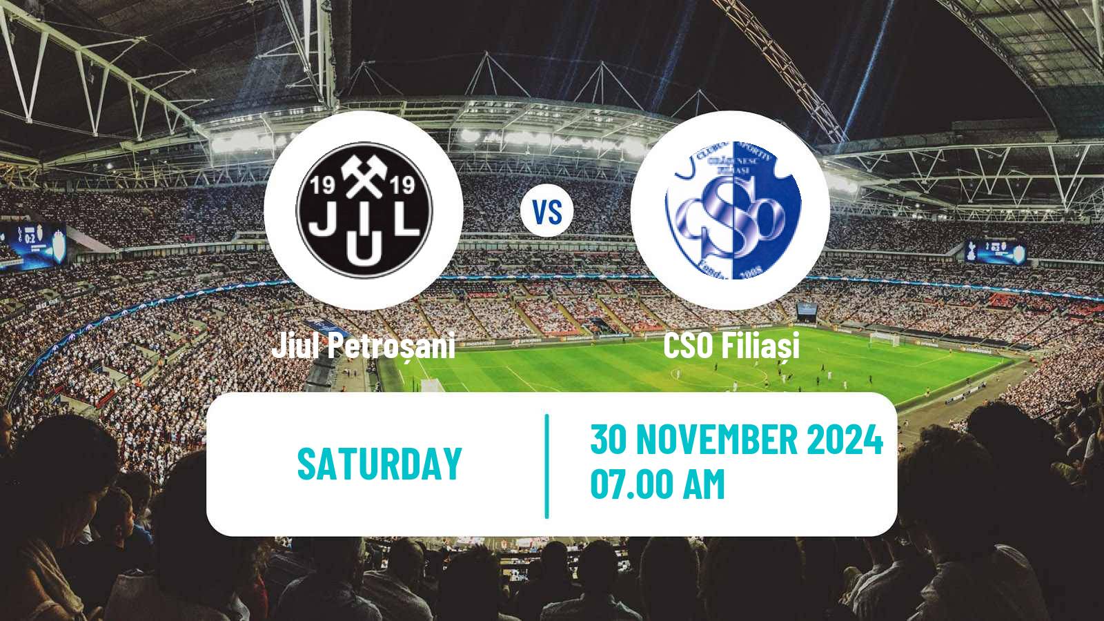 Football Romanian Liga 3 - Seria 8 Jiul Petroșani - Filiași