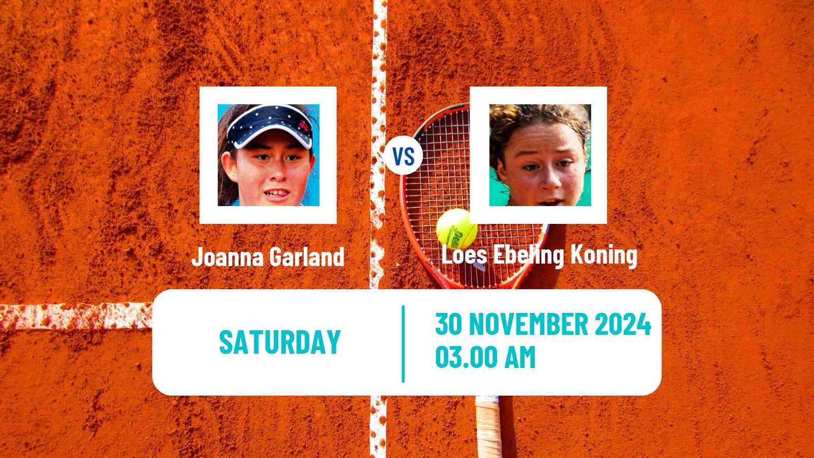 Tennis ITF W15 Sharm Elsheikh 20 Women Joanna Garland - Loes Ebeling Koning