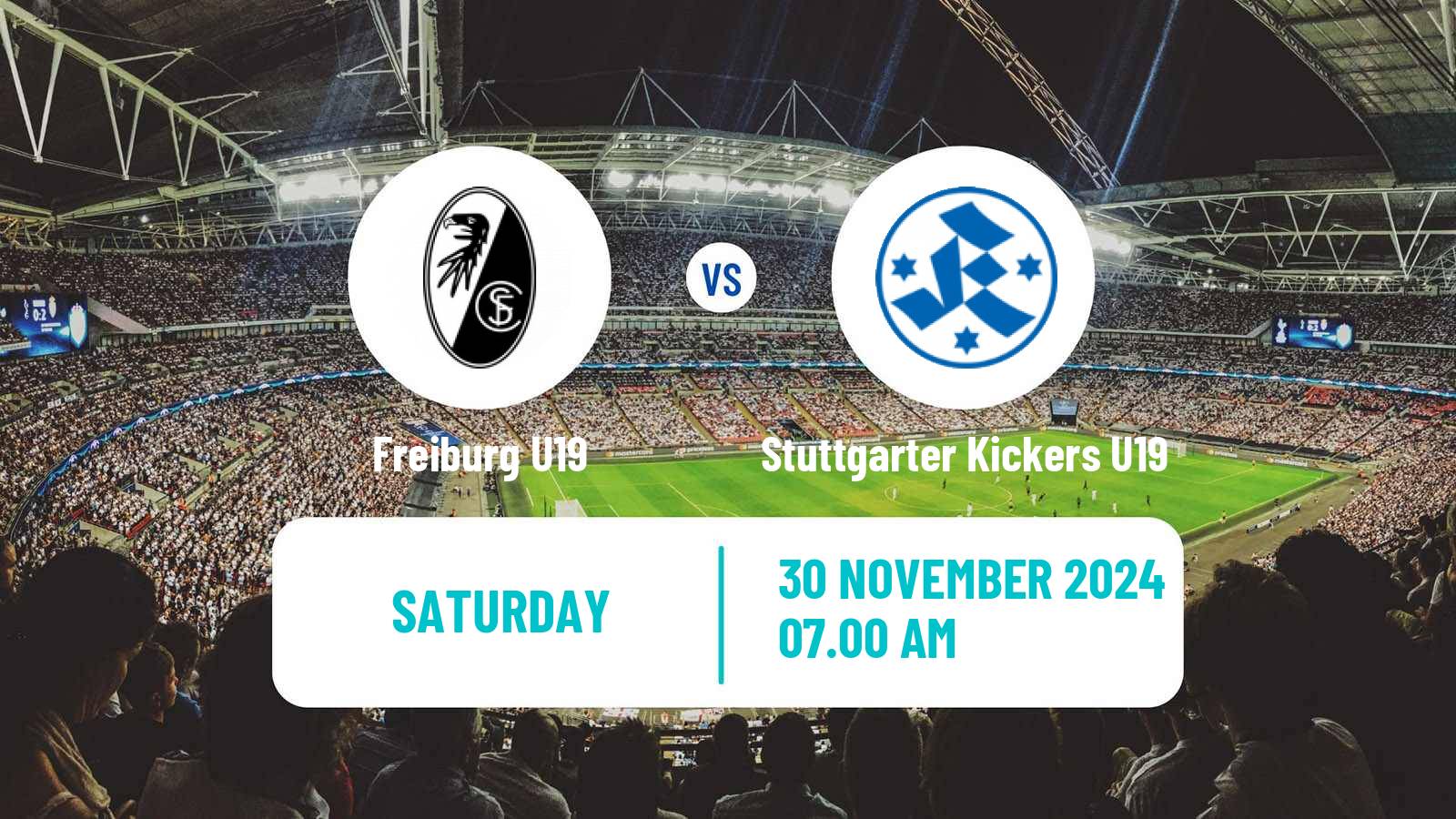 Soccer German DFB Youth League Freiburg U19 - Stuttgarter Kickers U19