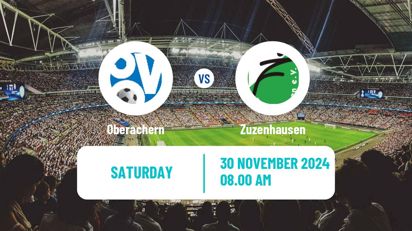Football German Oberliga Baden-Württemberg Oberachern - Zuzenhausen