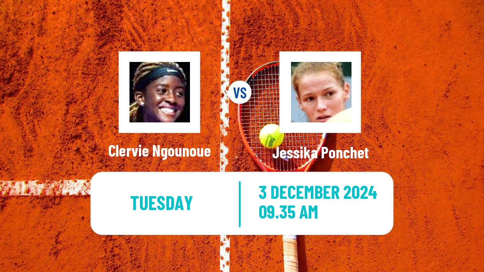 Tennis Angers Challenger Women Clervie Ngounoue - Jessika Ponchet