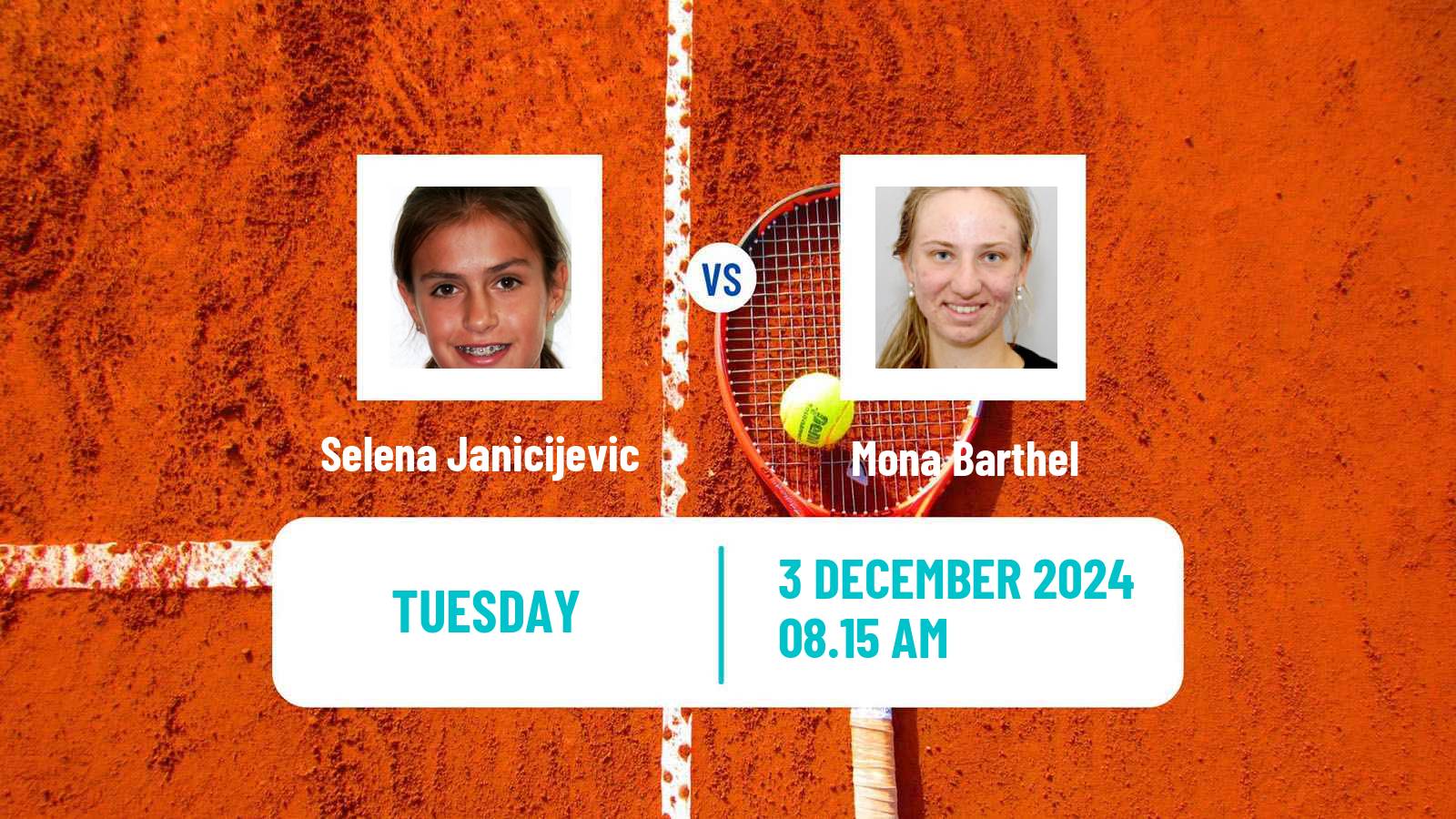 Tennis Angers Challenger Women Selena Janicijevic - Mona Barthel