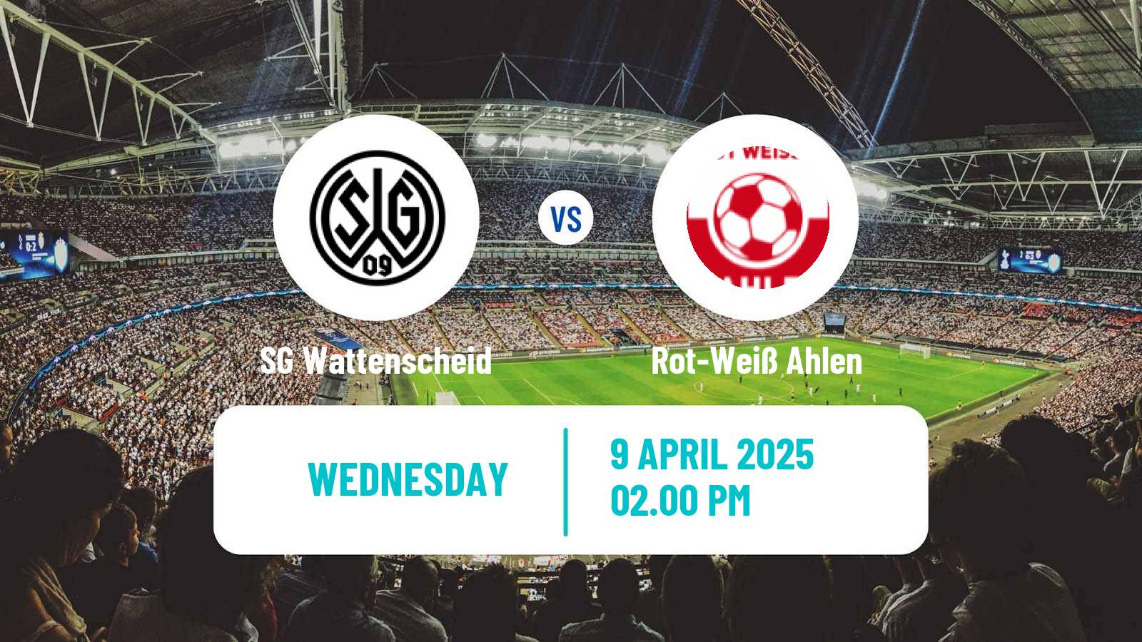 Soccer German Oberliga Westfalen SG Wattenscheid - Rot-Weiß Ahlen