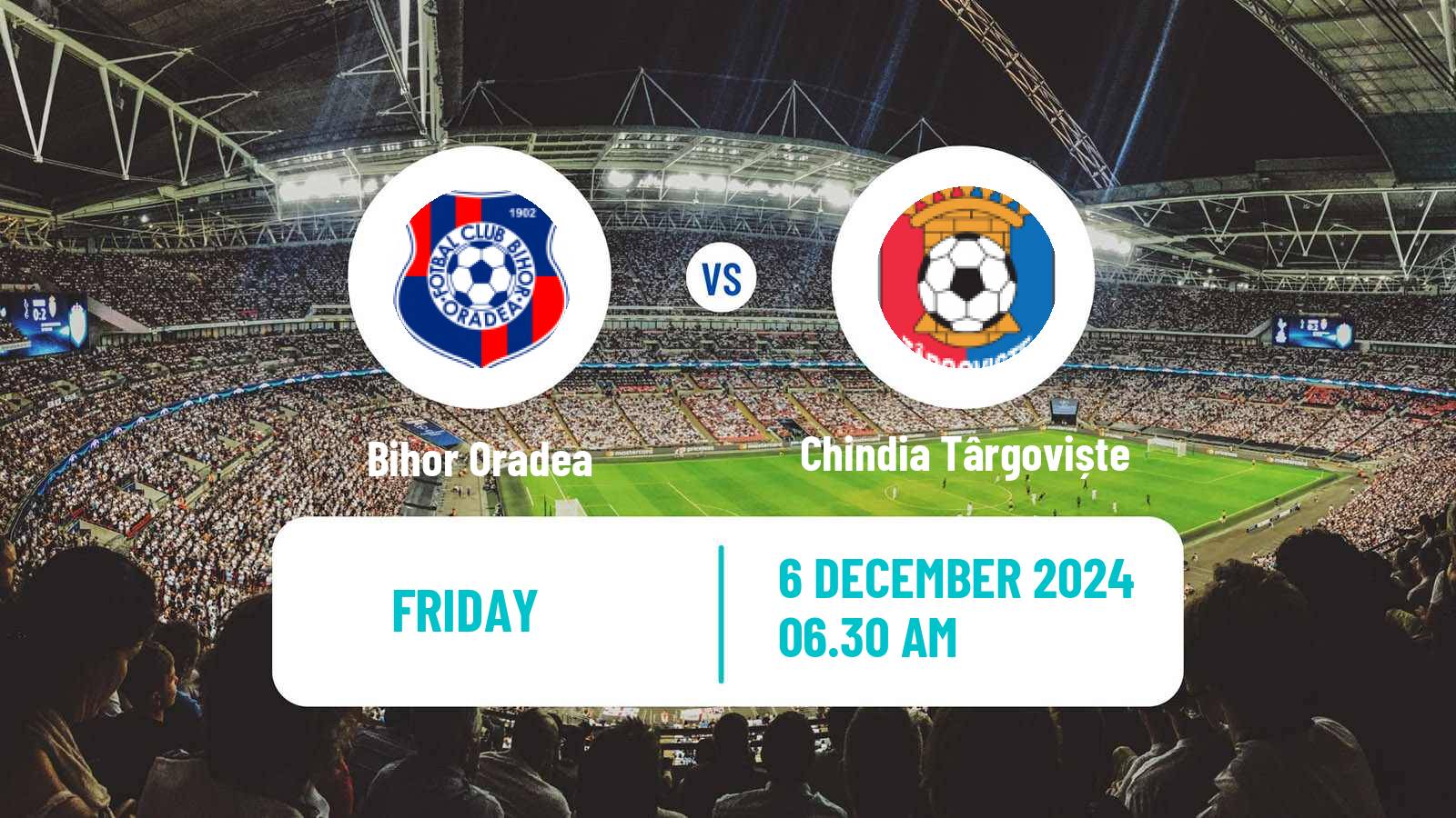 Soccer Romanian Division 2 Bihor Oradea - Chindia Târgoviște