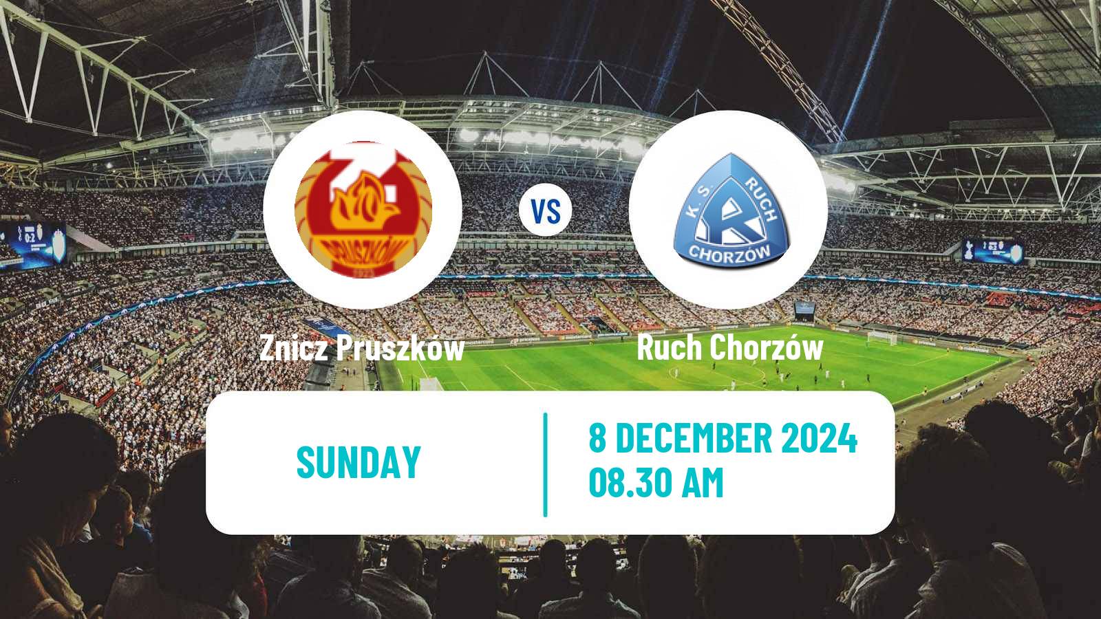 Soccer Polish Division 1 Znicz Pruszków - Ruch Chorzów