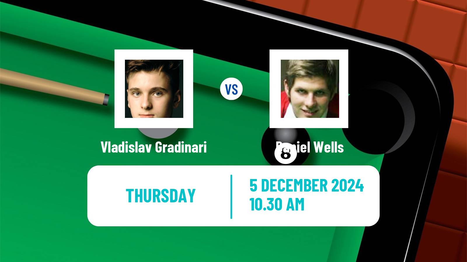 Snooker Snooker Shoot Out Vladislav Gradinari - Daniel Wells