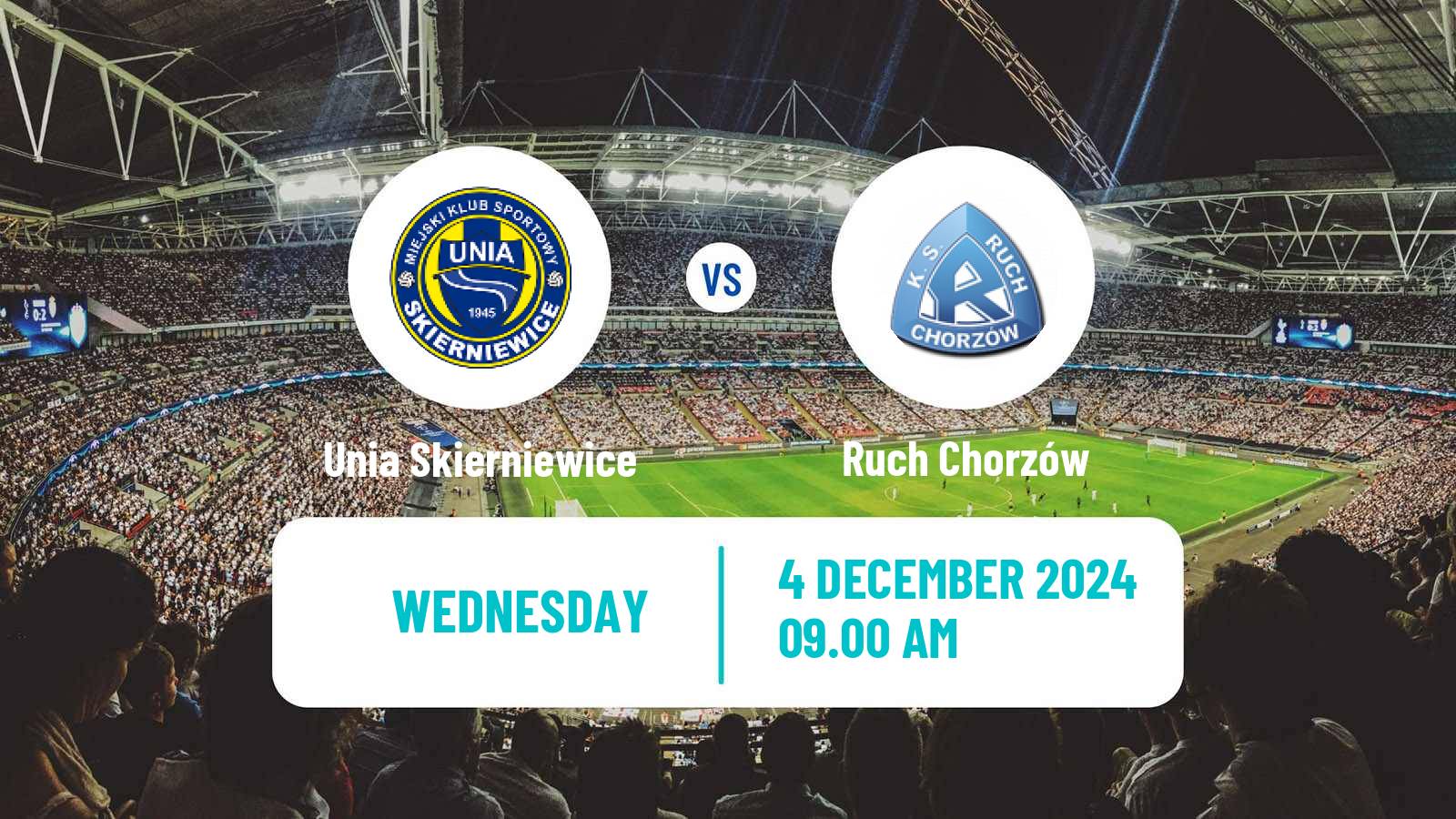 Football Polish Cup Unia Skierniewice - Ruch Chorzów