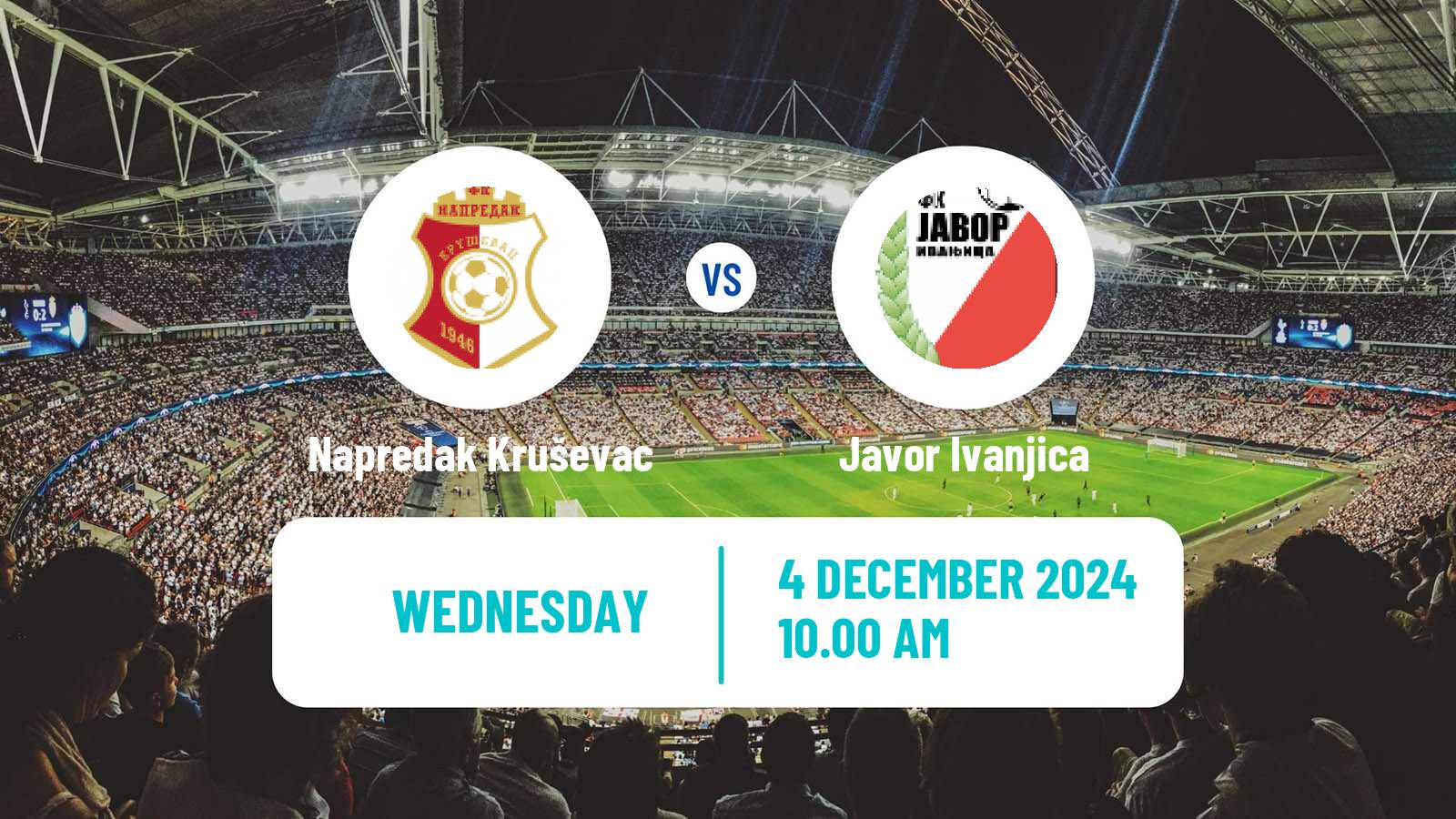 Football Serbian Cup Napredak Kruševac - Javor Ivanjica