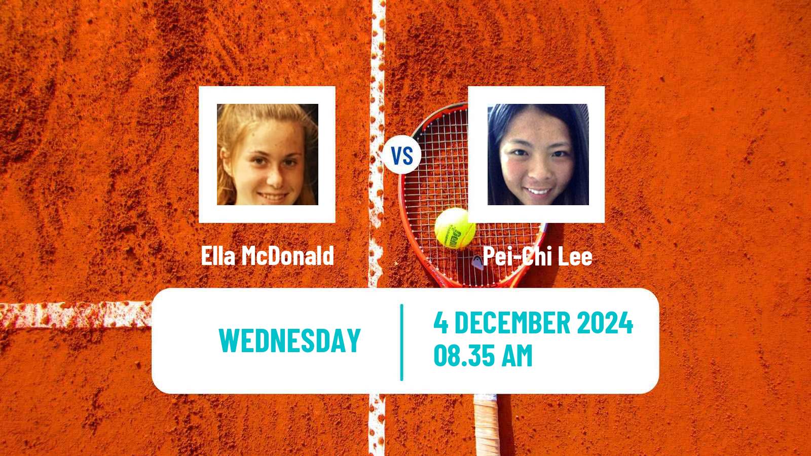 Tennis ITF W35 Sharm Elsheikh 3 Women 2024 Ella McDonald - Pei-Chi Lee