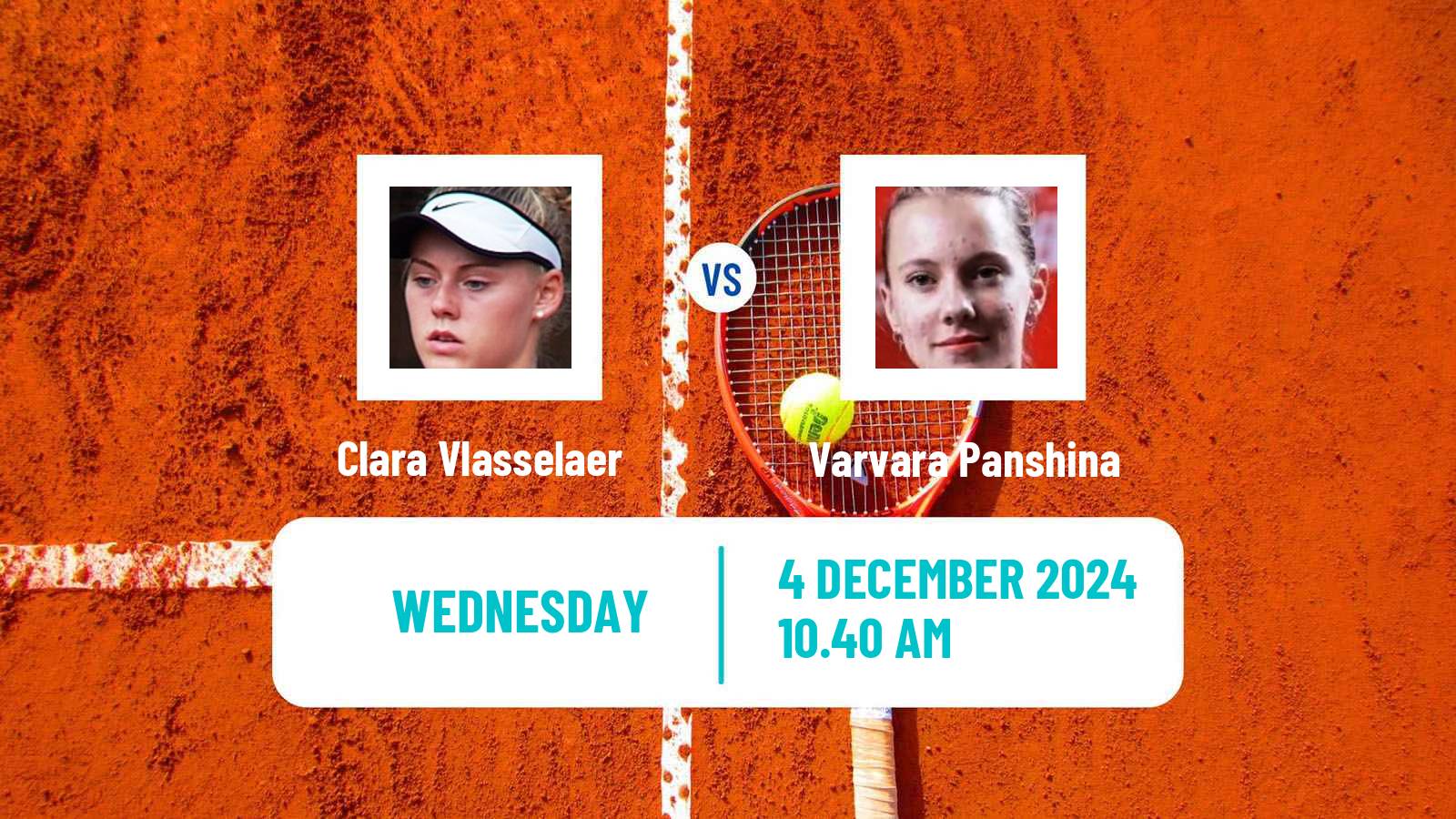 Tennis ITF W35 Sharm Elsheikh 3 Women 2024 Clara Vlasselaer - Varvara Panshina
