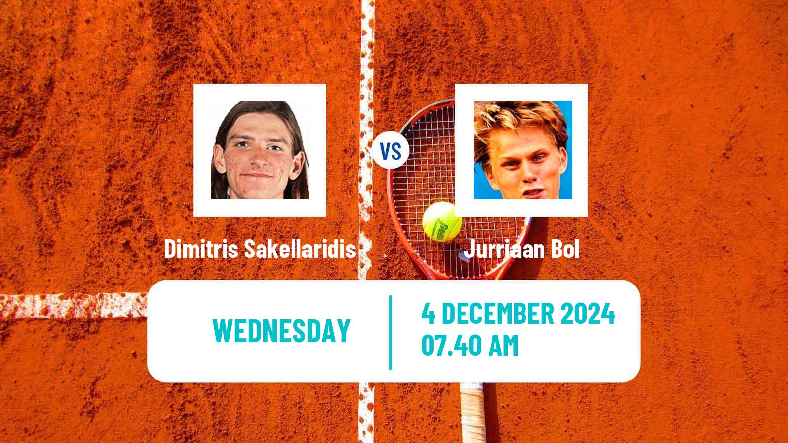 Tennis ITF M15 Sharm Elsheikh 19 Men 2024 Dimitris Sakellaridis - Jurriaan Bol