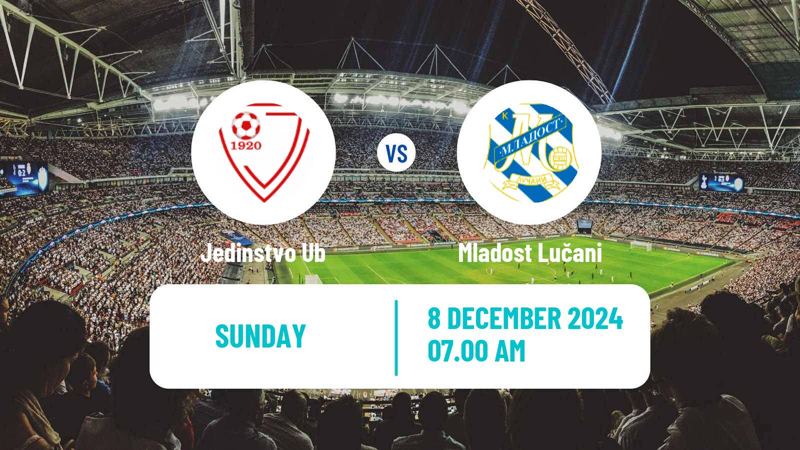 Football Serbian Superliga Jedinstvo Ub - Mladost Lučani