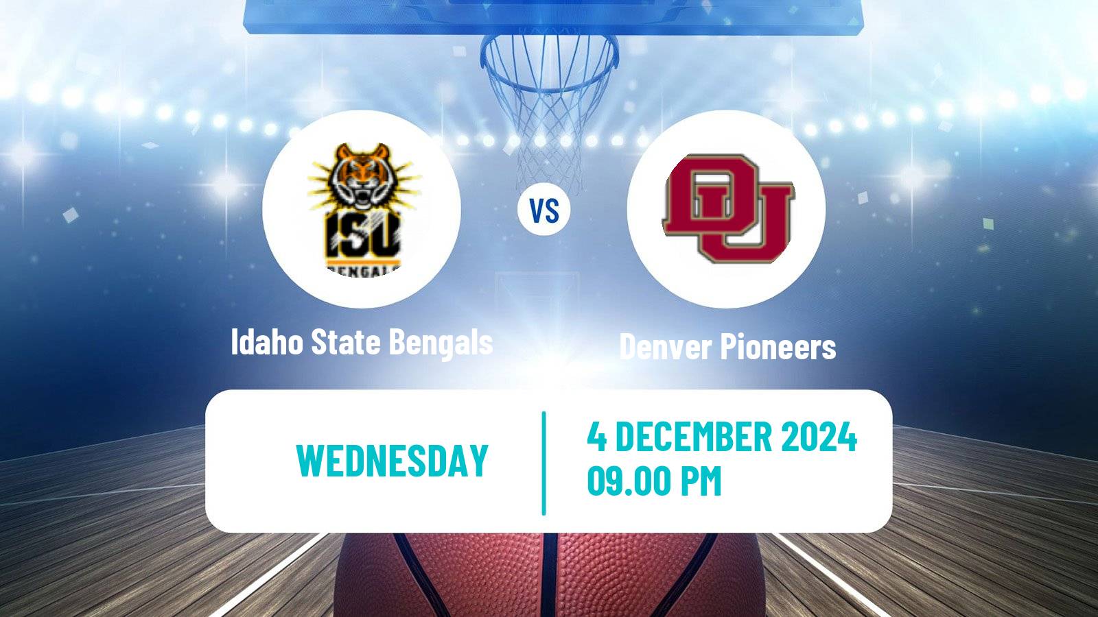 Basketball NCAA College Basketball Women Idaho State Bengals - Denver Pioneers