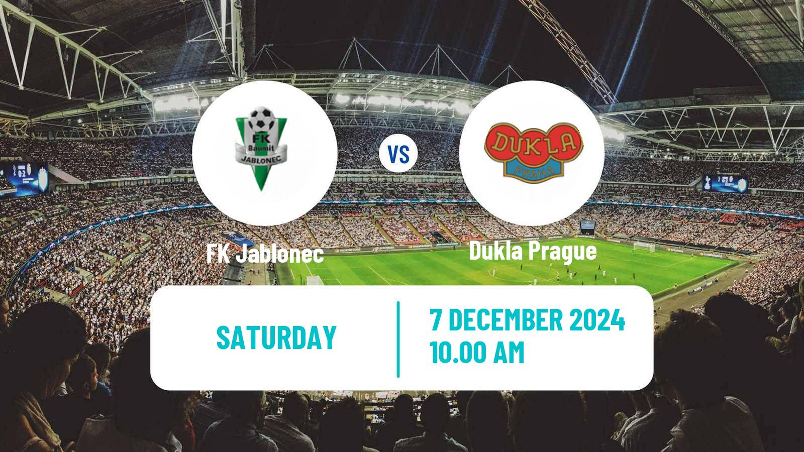Soccer Czech 1 Liga Jablonec - Dukla Prague