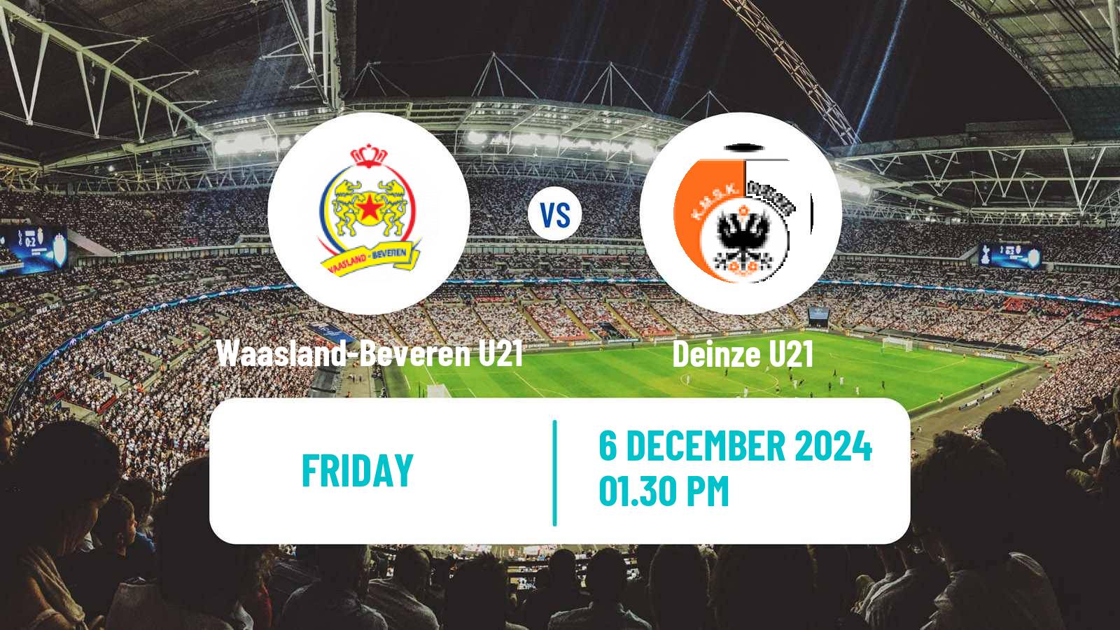 Football Belgian Pro League U21 Beveren U21 - Deinze U21