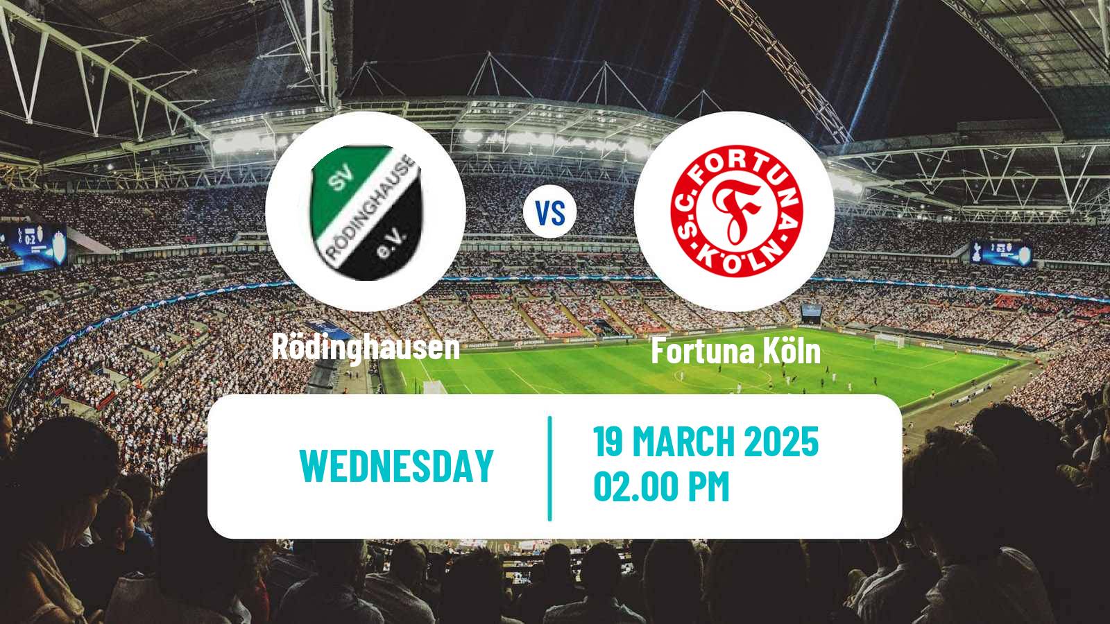 Soccer German Regionalliga West Rödinghausen - Fortuna Köln