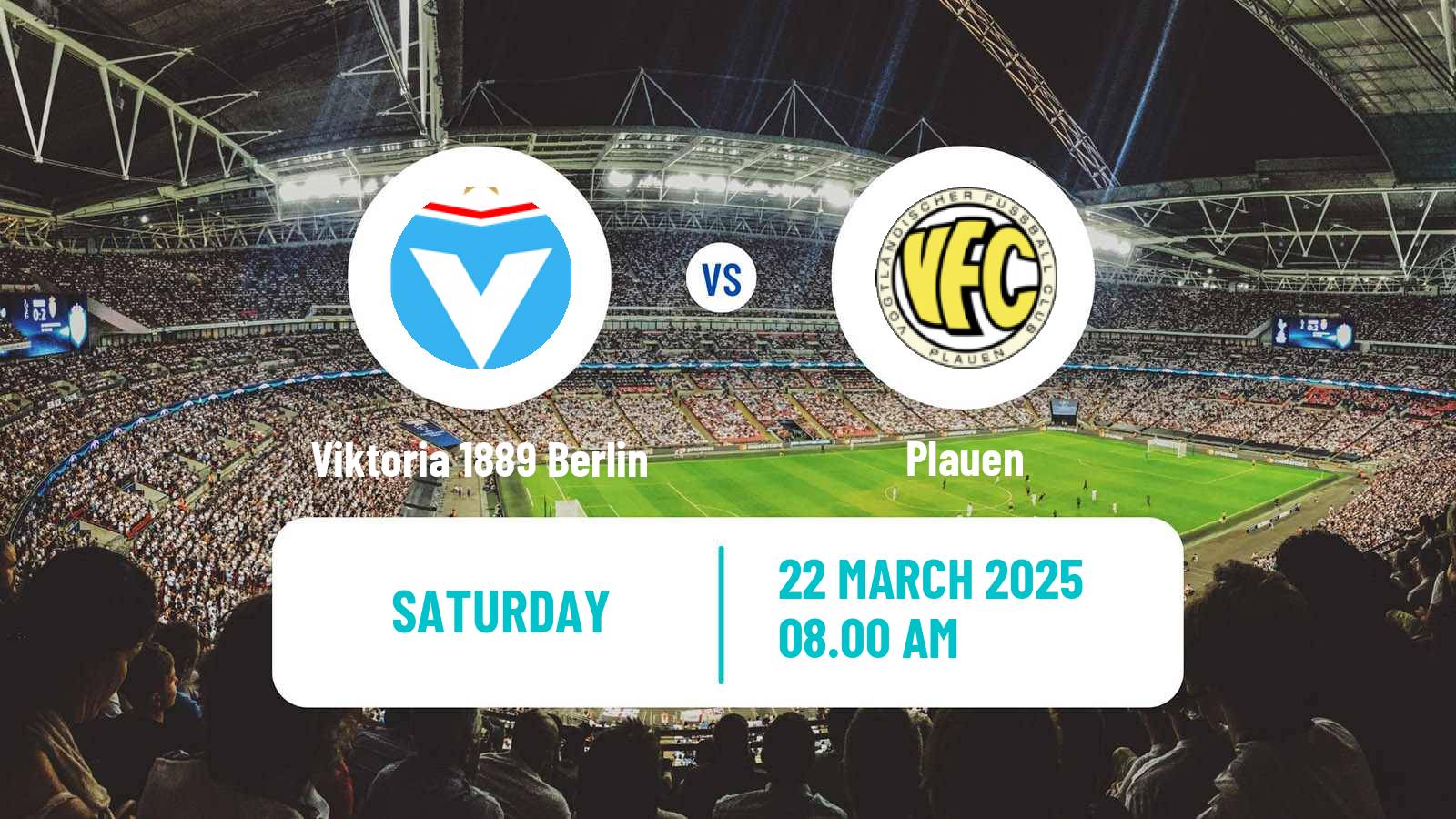 Soccer German Regionalliga Nordost Viktoria 1889 Berlin - Plauen