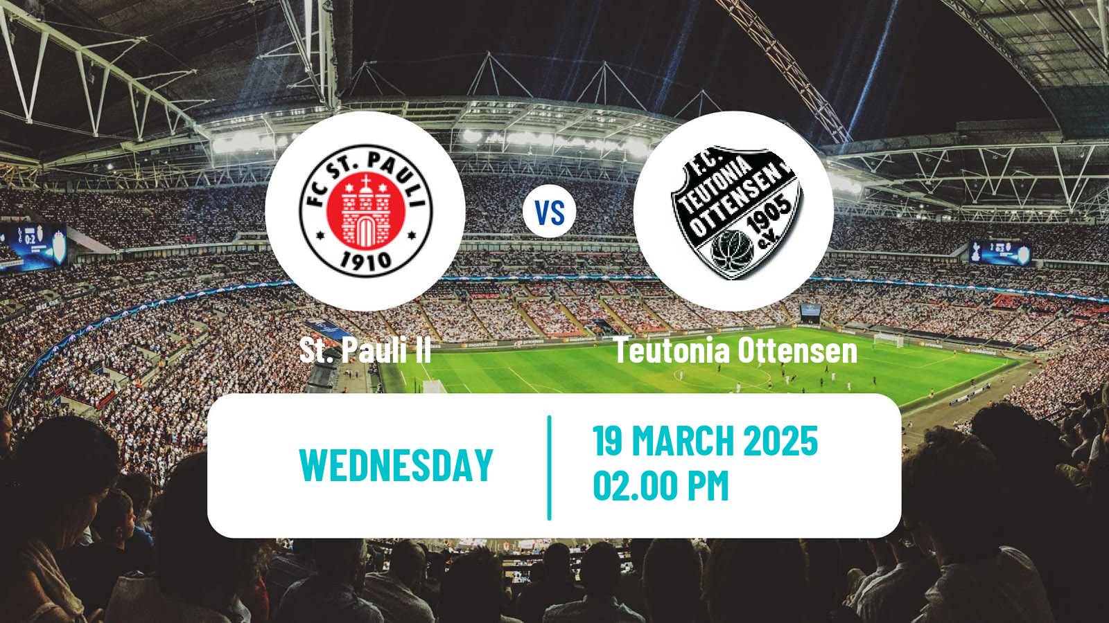 Soccer German Regionalliga North St. Pauli II - Teutonia Ottensen