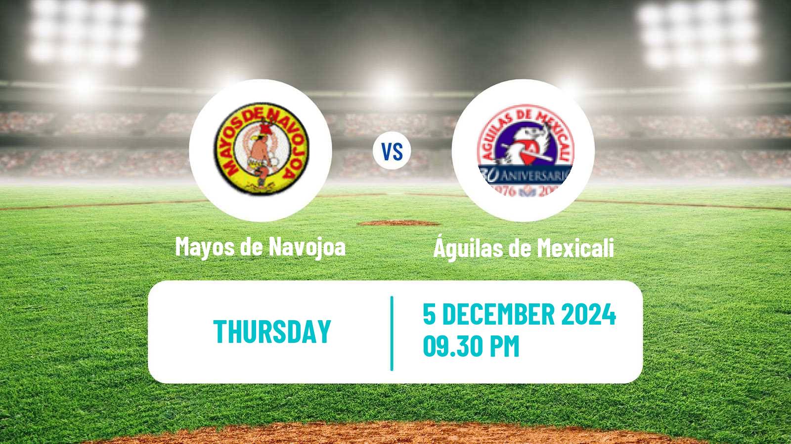 Baseball LMP Mayos de Navojoa - Águilas de Mexicali