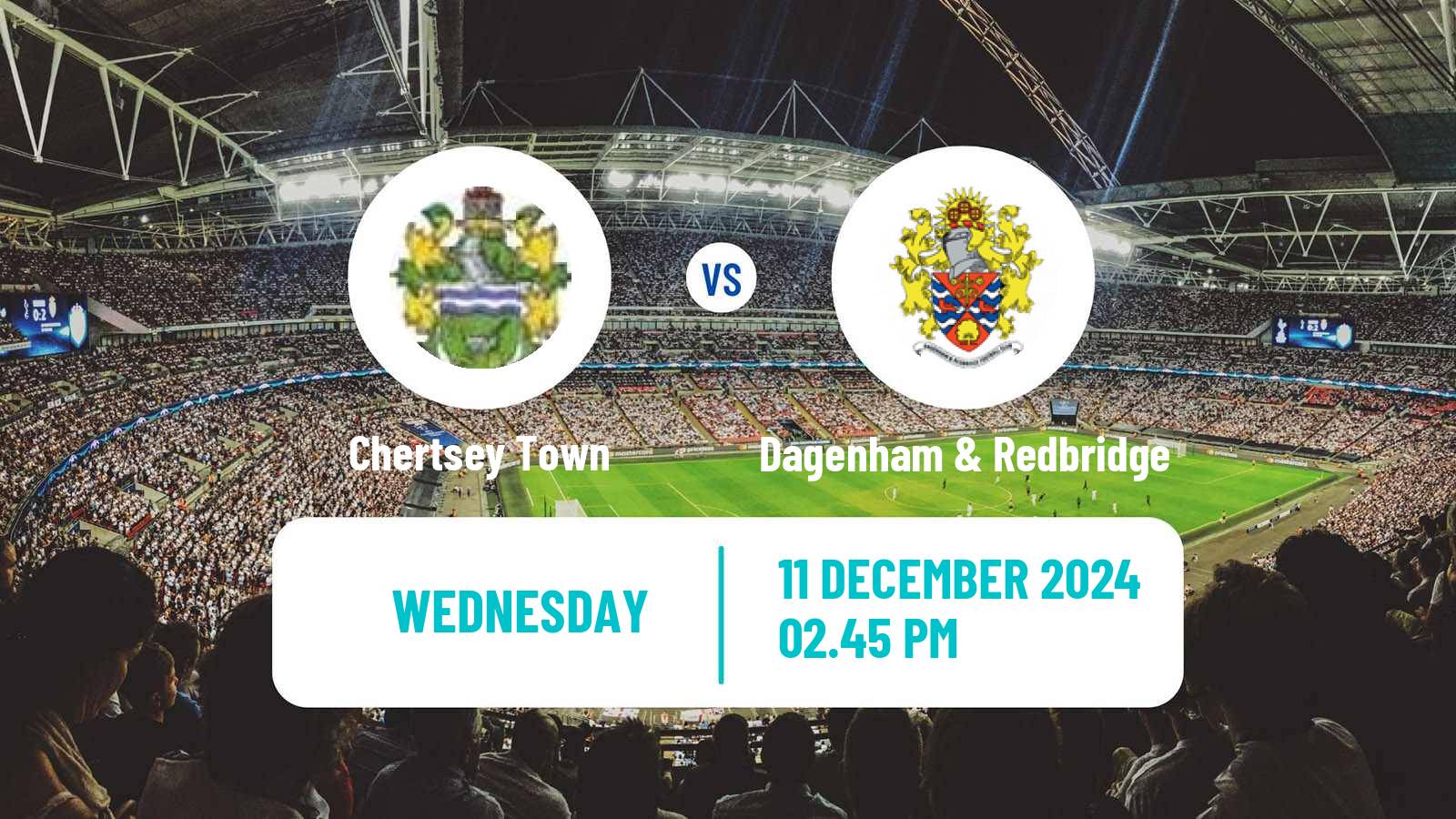 Soccer English FA Trophy Chertsey Town - Dagenham & Redbridge