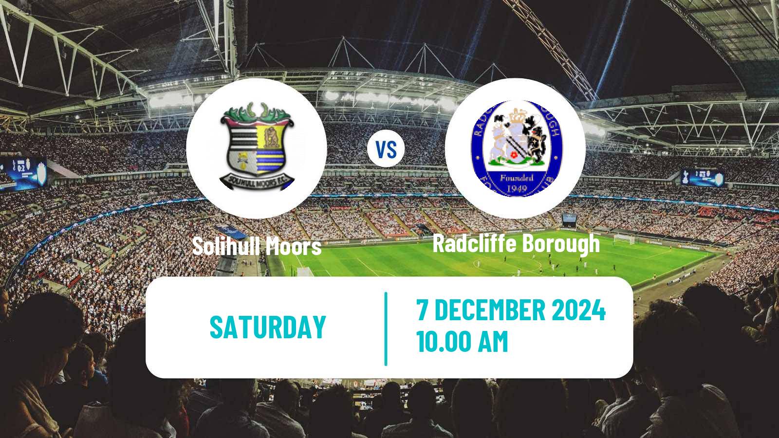 Soccer English FA Trophy Solihull Moors - Radcliffe