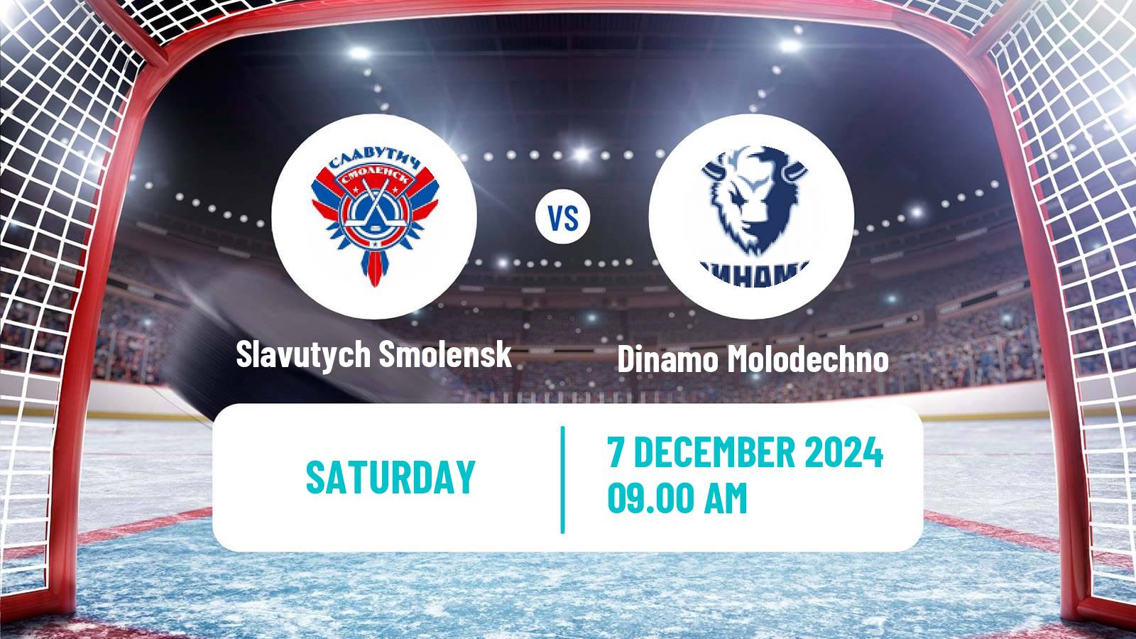 Hockey Belarusian Extraleague Slavutych Smolensk - Dinamo Molodechno