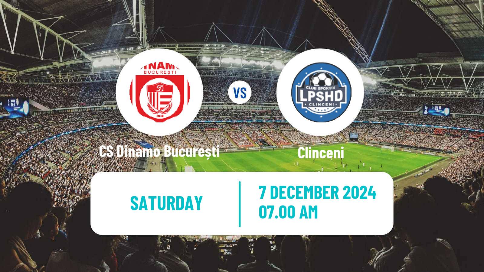 Soccer Romanian Liga 3 - Seria 4 CS Dinamo București - Clinceni