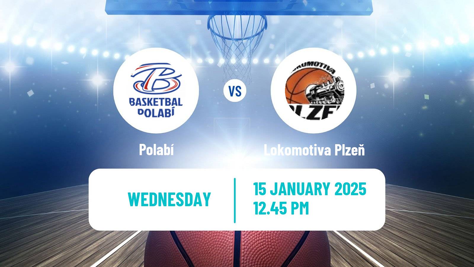 Basketball Czech 1 Liga Basketball Polabí - Lokomotiva Plzeň
