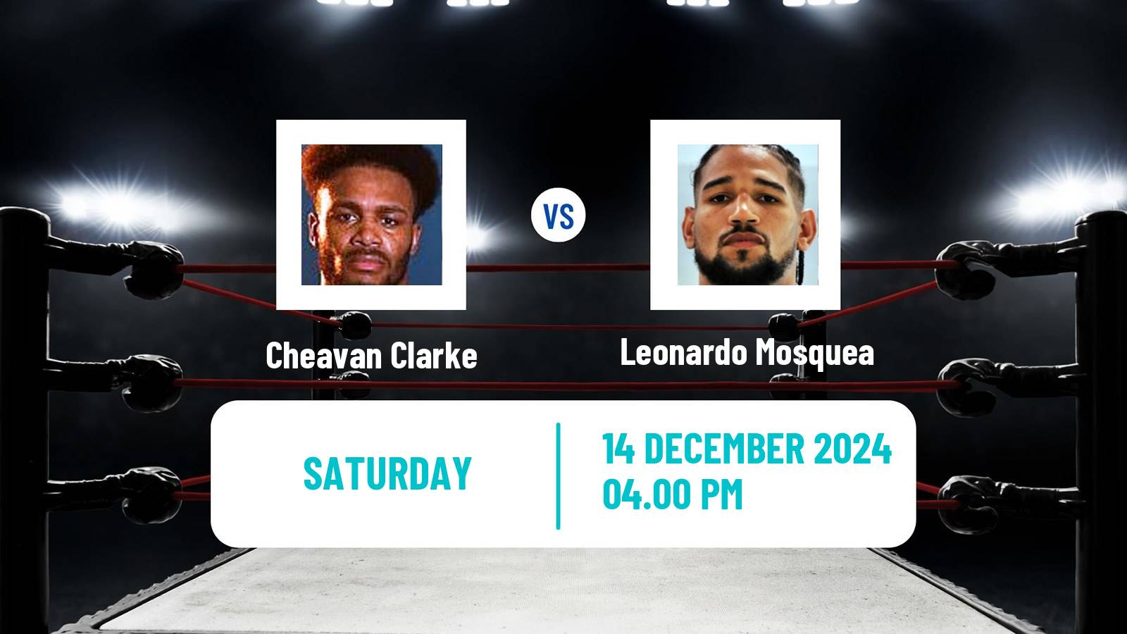 Boxing Cruiserweight EBU Title Men Cheavan Clarke - Leonardo Mosquea